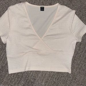 SHEIN Cream Colored crop top - LARGE